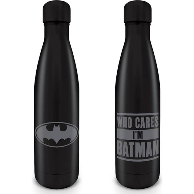 The Batman rostfritt stål – drickflaska (Who Cares I'm Batman Design) 540 ml – officiell licensierad produkt Batman Unisex Mdb25541 anteckningsbok, flerfärgad, 500 ml