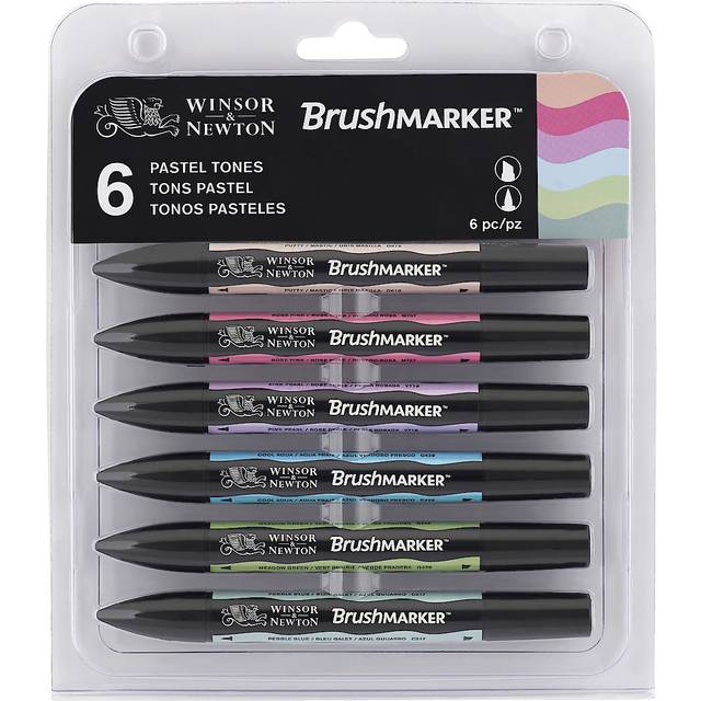 Winsor & Newton Promarker BRUSH - Pastel Tones - Set of 6