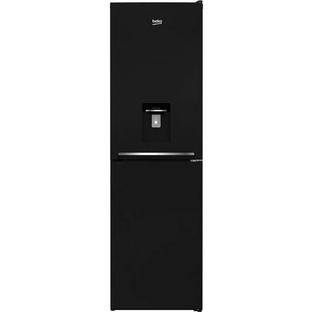 Beko CFG3582B Black 54cm Frost Free Tall Fridge Freezer - Black