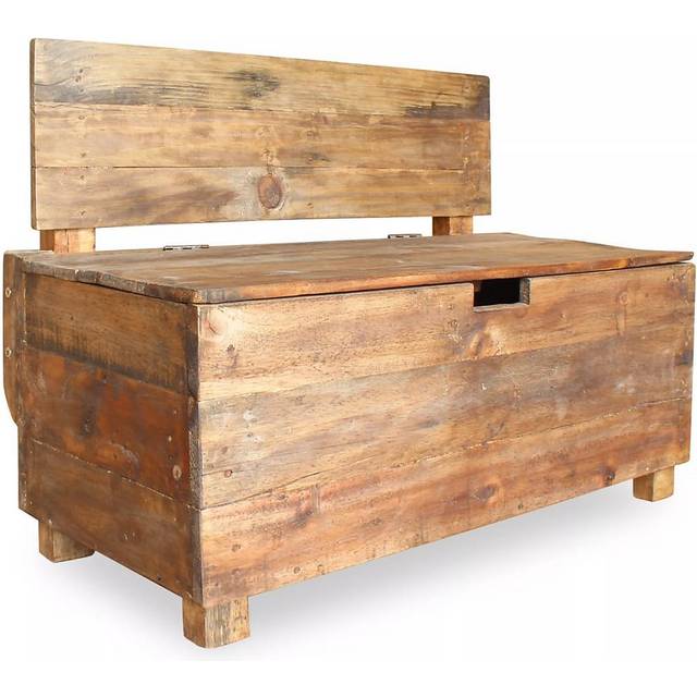 vidaXL Bench Solid Mahogany Wood 86x40x60 cm - Brown