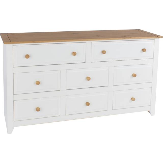 Core Products Felka 6 + 2 Drawer Large Chest, White