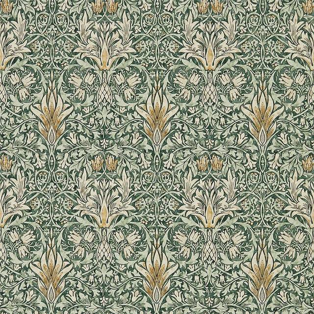 Acanthus 10.05m x 68.6cm Matte Wallpaper Roll - Yellow (1,005cm L X 68.6cm W)