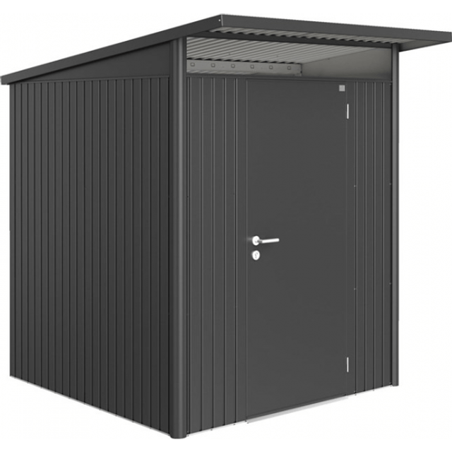 6x7 Biohort AvantGarde A1 Metal Shed - Single Door - Metallic Silver