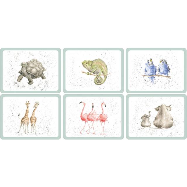 Wrendale Zoological Bordsunderlägg 6-pack