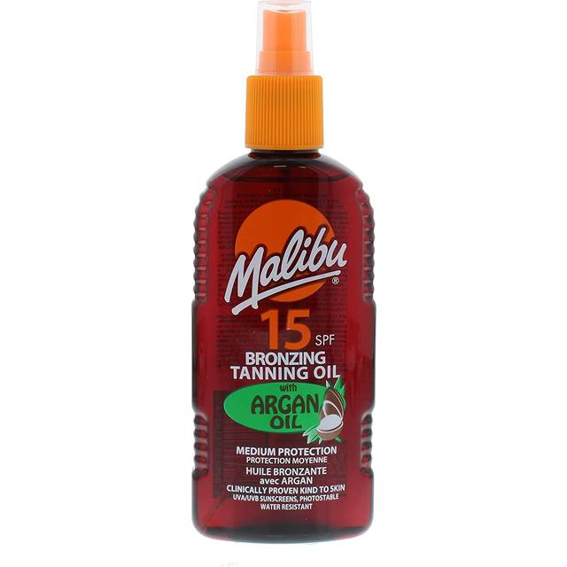 Malibu Bronzing Tanning Oil Spray Argan Oil SPF 15 200 ml