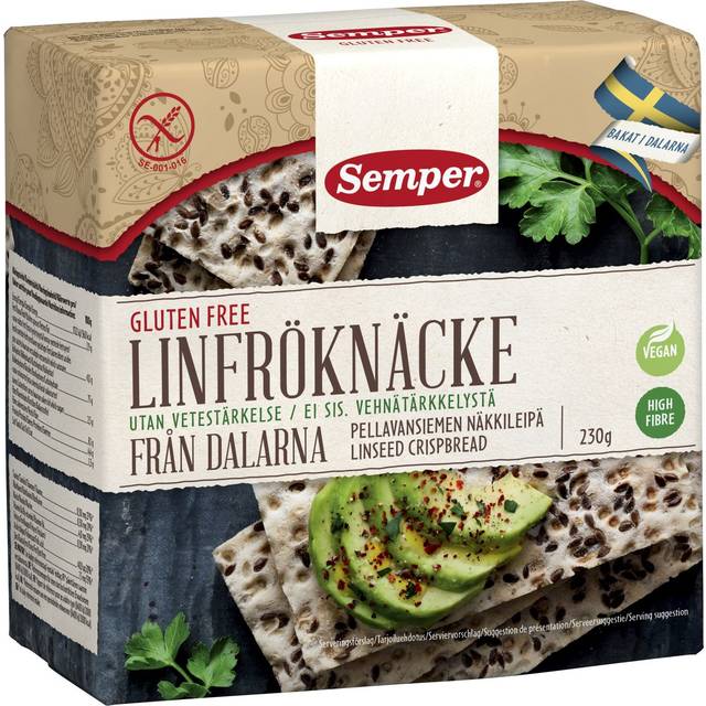 Semper Linfröknäcke knäckebröd 230 g