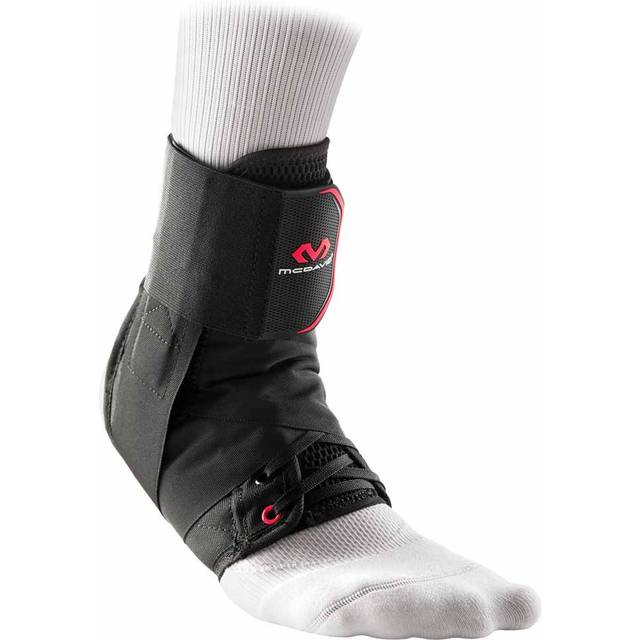 Ankle Brace w/ straps, Black, L
