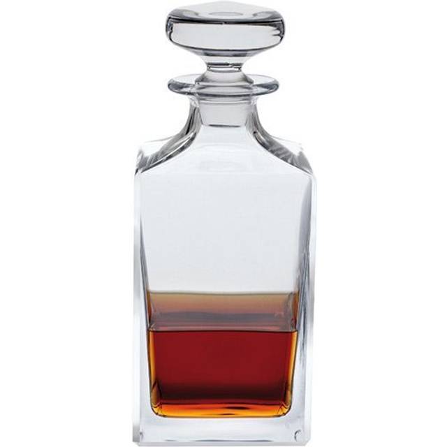 Dartington Square Spirit Handmade Lead Crystal Decanter - can be Engraved or Personalised - Transparent