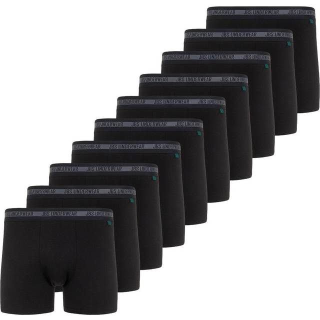 JBS Bamboo Boxer Tights 10-pack - Black