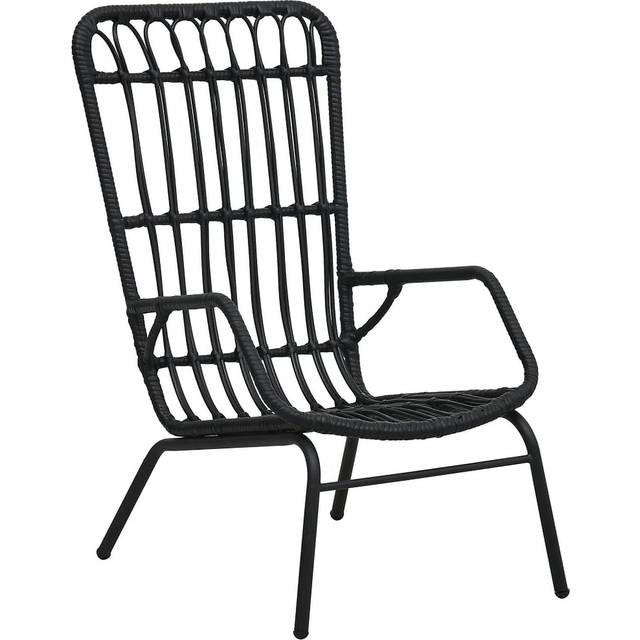vidaXL Garden Chair Poly Rattan Light Brown