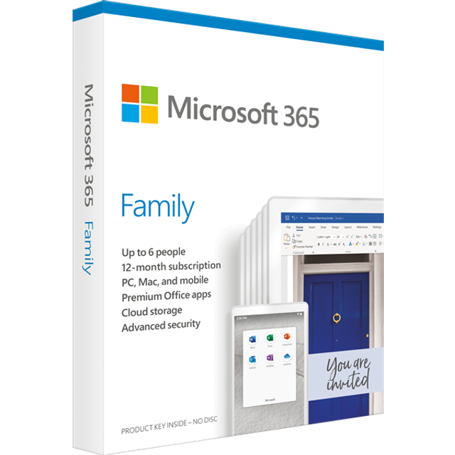 Microsoft Office 365 Family 1 Year Key (Digital Download): Easy Activated