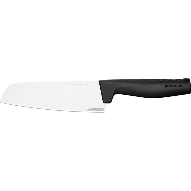 Fiskars Santoku-kniv, Hard Edge, Elegant design, Totallängd: 29,1 cm, Rostfritt stål/plast, 1051761