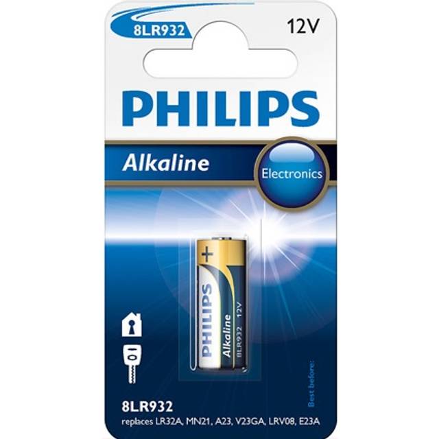 Philips alkaline 8lr932 battery 12v lr23a mn21 a23 1bl batteries exp 2027