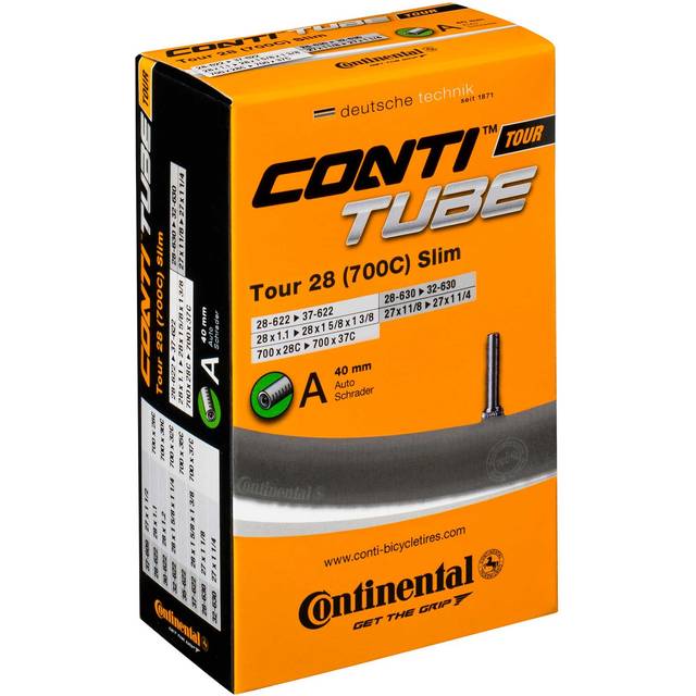 Continental Tour Tube - Schrader 40mm Valve - Black (700 x 28-37 C) Si