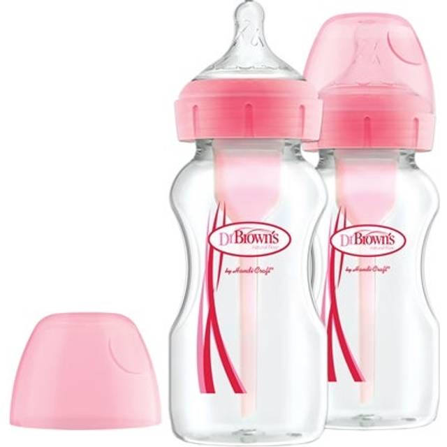 Dr. Brown's Options+ Anti-Colic Baby Bottle Wide Neck Blue 270ml Pack of 2