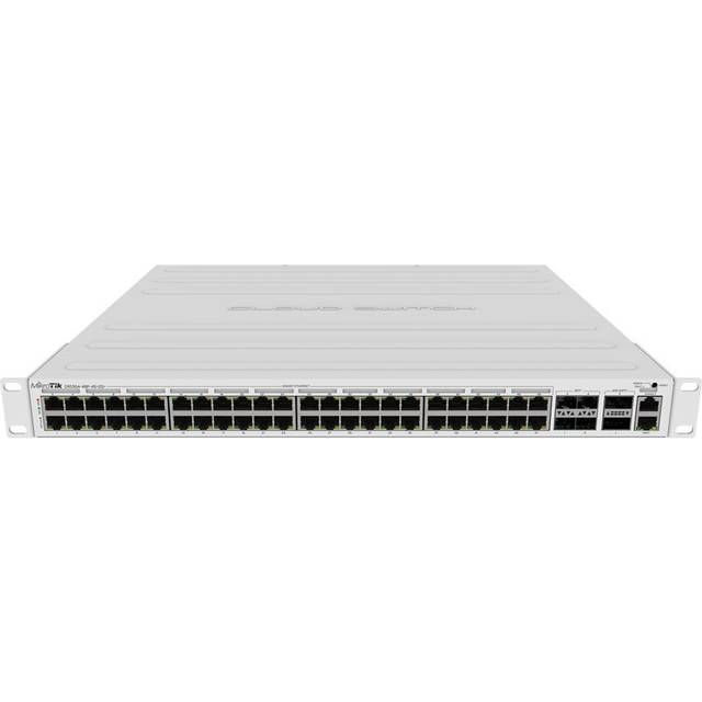 MikroTik CRS354-48P-4S+2Q+RM L3 Managed Network Switch, 48x Gigabit Ethernet, PoE, 4x SFP+, 2x QSFP+