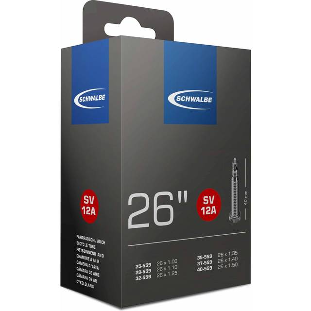 Schwalbe Cykelslang 26x1.00 - 1.50, Racerventil (SV12A)