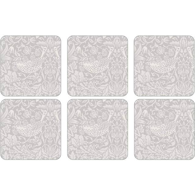 William Morris Pure Strawberry Thief Coasters, Set of 6