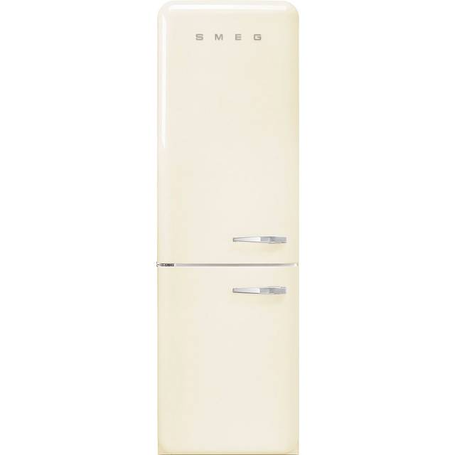 Smeg 50s Style Retro Left Hand Hinge FAB32LCR5UK 197cm High 60/40 Frost Free Fridge Freezer - Cream - D Rated