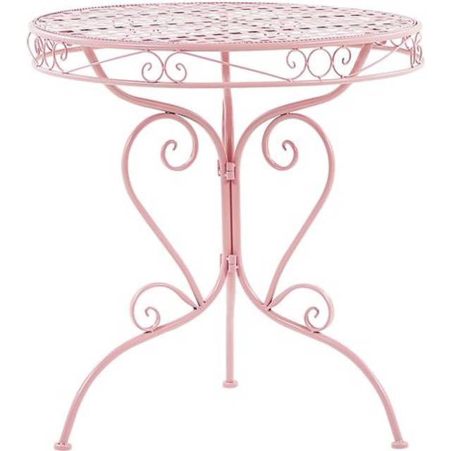 Bistro Table ALBINIA 70 cm 70 cm Metal Pink