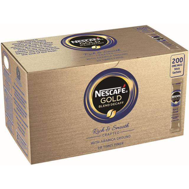 Nescafe Gold Blend Decaf Instant Coffee Sticks 1.8g (Pack of 200)