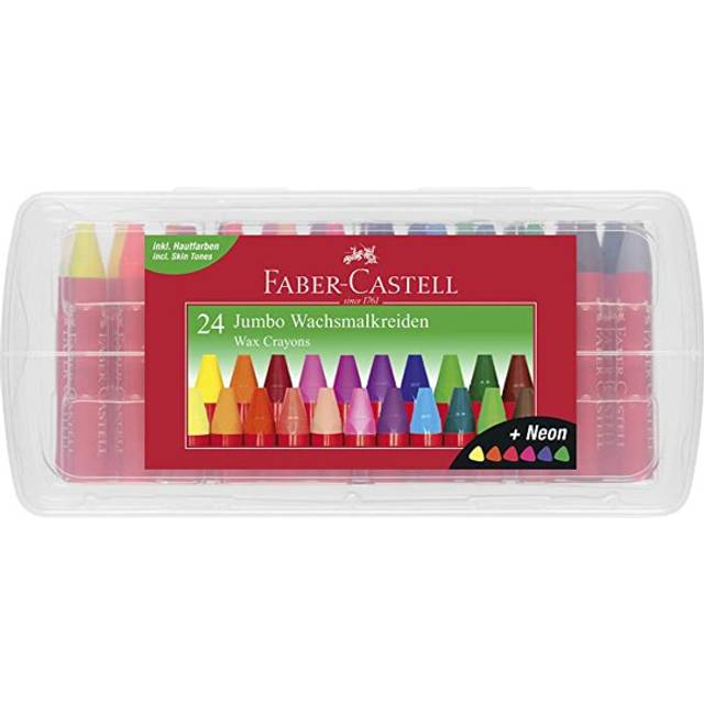 - Jumbo Wax Crayons, 24 pc (120034), Neon