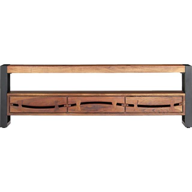vidaXL Solid Acacia Wood TV Cabinet Sideboard Solid Wood TV Stand Lowboard