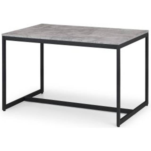 Staten Concrete Dining Table - Grey - One Size - Julian Bowen