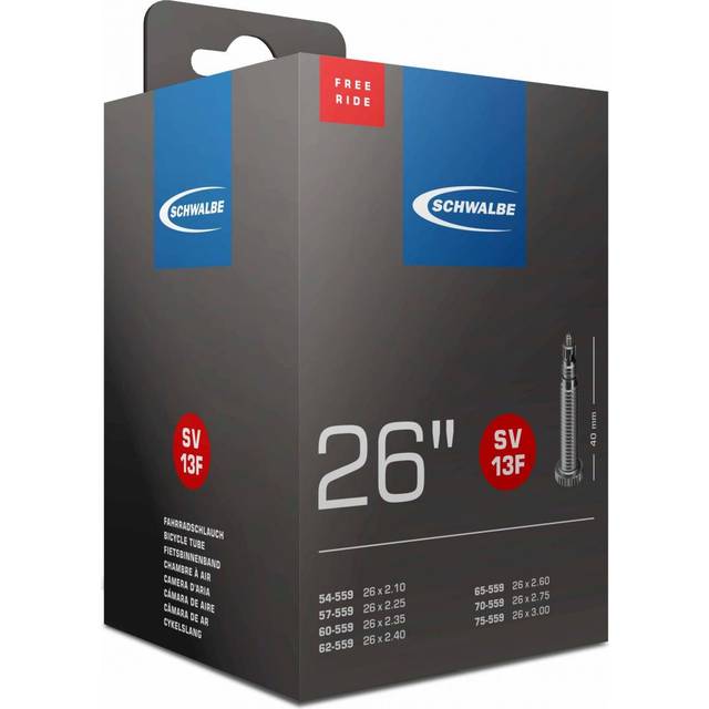 Schwable Extra Light Bike Inner Tube, 26 Inch X 2.1 - 3.0 Inch (Sv13F)