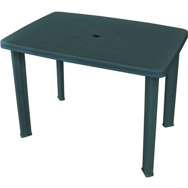 vidaXL Garden Table Green 101x68x72 cm Plastic