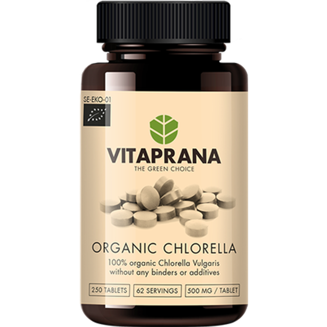 Ekologisk Chlorella 250 tabletter