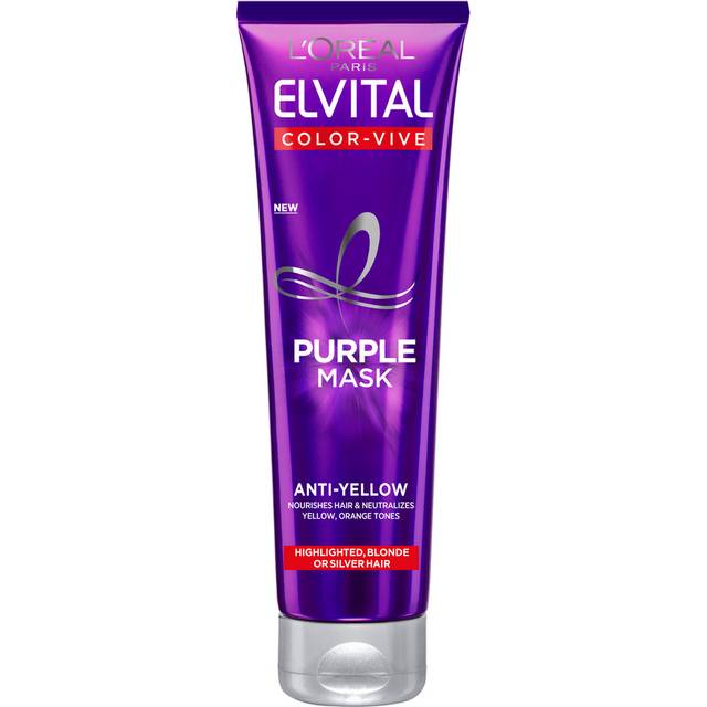 L'Oréal Paris - Elvital Color Vive Purple Hair Mask For Colored Hair 150 Ml - Transparent