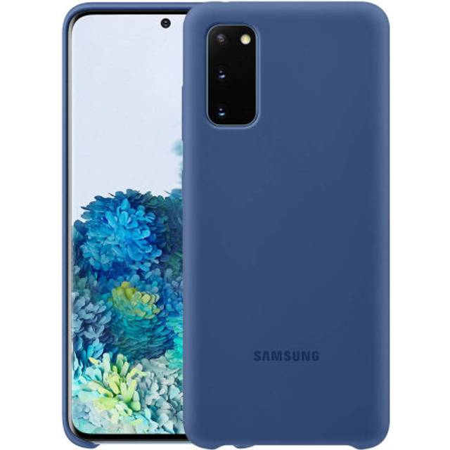 Back cover for Samsung S20 FE Semi-rigid Soft Touch Silicone - dark blue