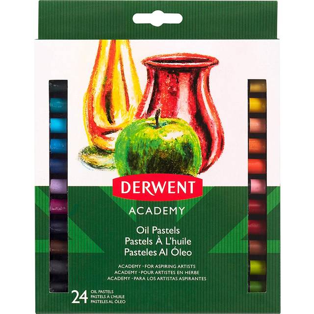 Derwent Academy Oil Pastels, Set of 24, High Quality, 2301953, Multicolor