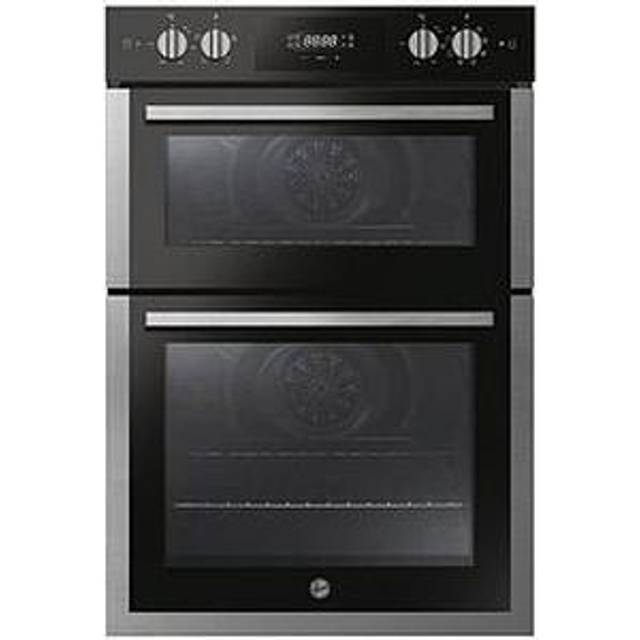 HOOVER HO9DC3UB308BI Electric Built-in Double Oven – Black & Stainless Steel, Stainless Steel