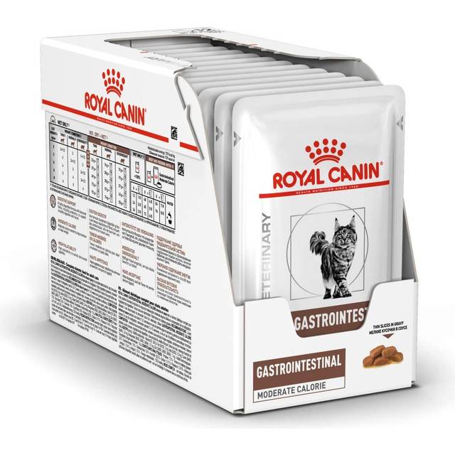 Royal Canin Veterinary Diets Cat Gastrointestinal Moderate Calorie Slices In Gravy Våtfoder för katt 85 g x 12 st
