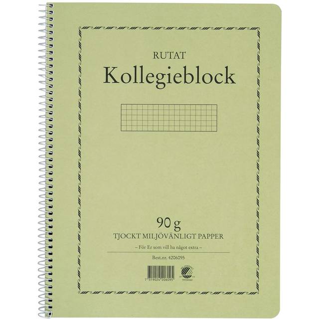 Kollegieblock A4 90g rutat