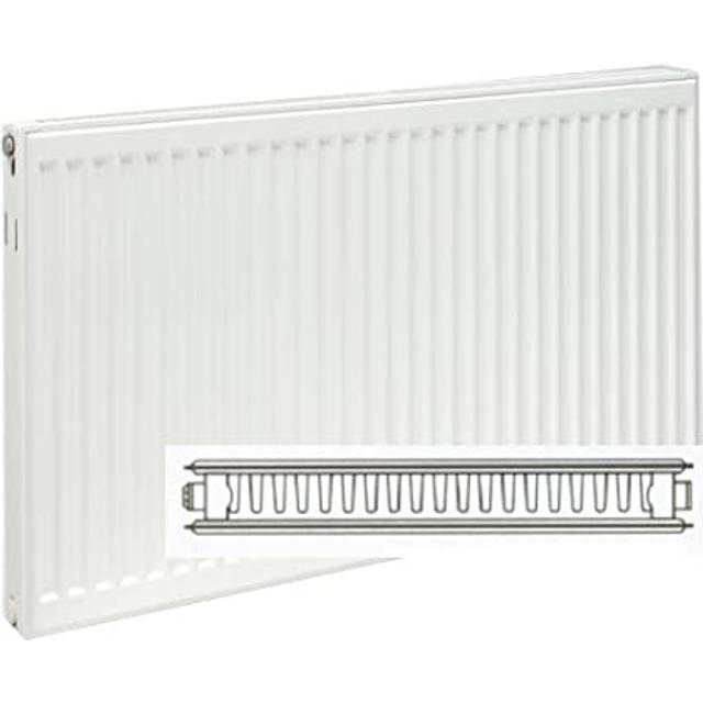 Homeline by Stelrad Type 21 Double Panel Plus Single Convector Radiator - 600mm x 600mm - White
