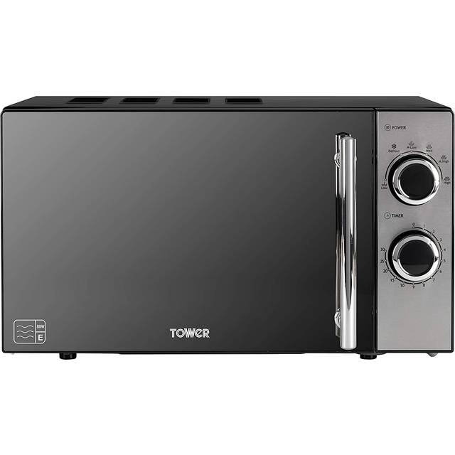800W 20 Litre Manual Microwave - Black - One Size