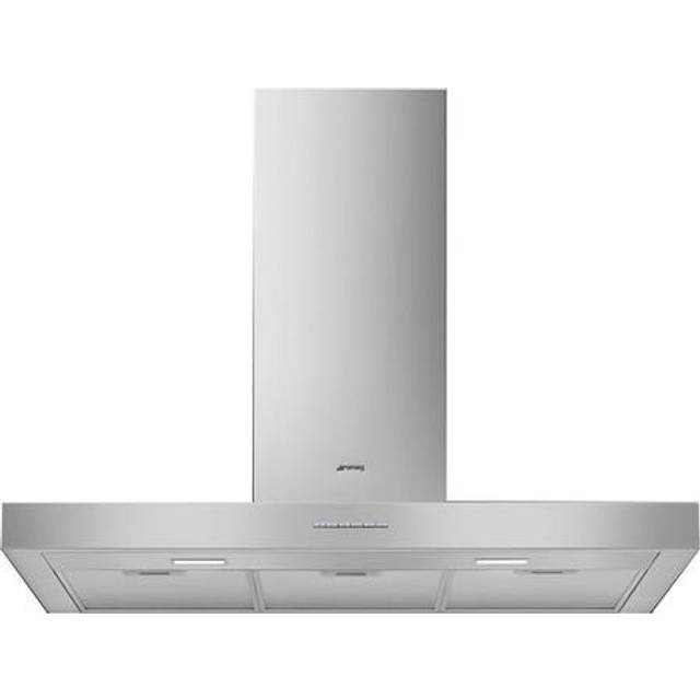 Smeg KBT900XE 90cm Flat Chimney Cooker Hood - Stainless Steel