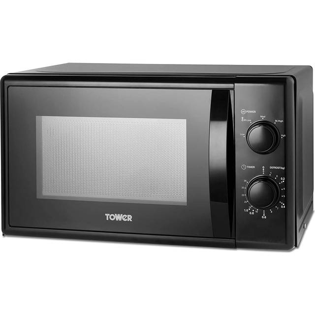 Tower T24034BLK Microwave Oven in Black 20 Litre 700W Manual Controls