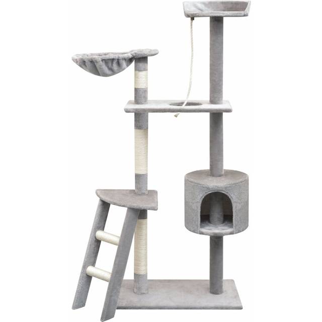 vidaXL Cat Tree with Sisal Scratching Posts 150 cm Grey