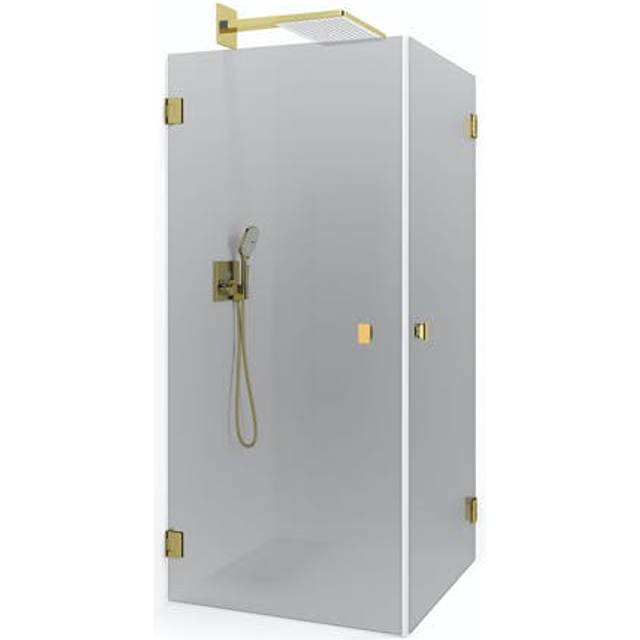 Macro Design Duschhörna Grace Rak (Guld/70x70 cm/Tonat)