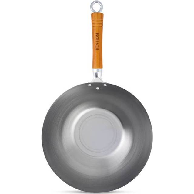 Ken Hom Ken Hom classic carbon wokpanna Ø32 cm Stål - Silverfärgad