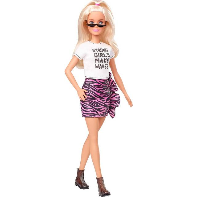 Barbie Fashionistas Original Docka med Tigerstribet Kjol
