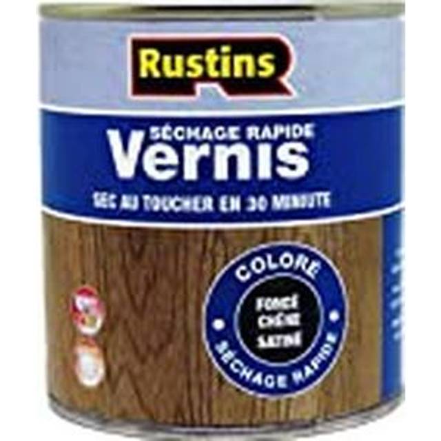 Rustins Quick Dry Colour Varnish Satin Dark Oak 250ml