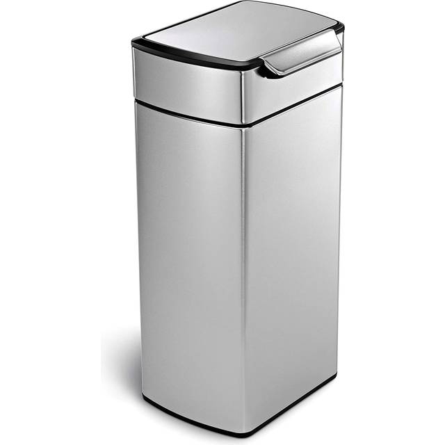 simplehuman Fingerprint Proof 30 Litre Touch Bar Bin - Silver