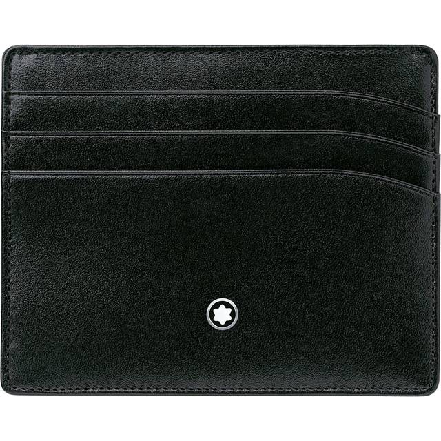 Montblanc Meisterstuck Selection Black Leather Pocket Credit Card Holder 106653 (Size 3.9  x 3.14)