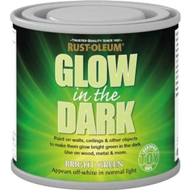 Rust-Oleum Glow in the Dark Matt Paint 125ml - Bright Green