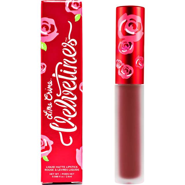 Lime Crime Velvetines Liquid Matte Lipstick, Saint - Cranberry Red- French Vanilla Scent -Long-Lasting Velvety Matte Lipstick - Wont Bleed or Transfe